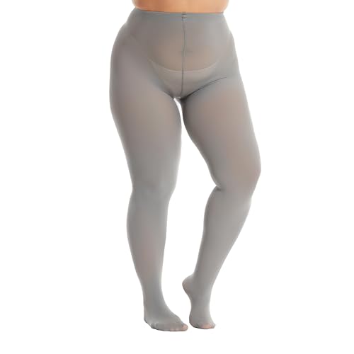 Image of Frola Plus Size Tights for Women Semi Opaque Control Top High Waist Stockings 60 Denier Women's Pantyhose 2X 3X 4X 5X