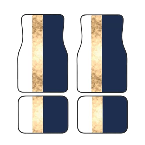 Alfombrillas antideslizantes para coche de neopreno impermeable con diseño elegante de 4 piezas