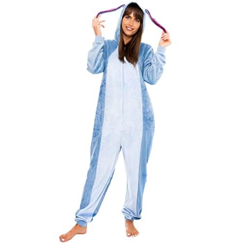 Disney Mono De Eeyore Mujer | Disfraz De Eeyore para Adulto | Merchandising Oficial De Winnie The Pooh Azul L