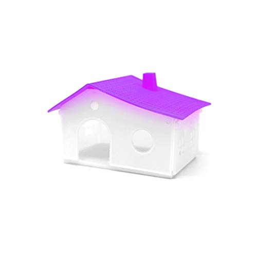 Nichoir à oiseaux en plastique PP étanche et lavable coloris violet moderne