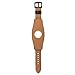 Balerion Cuff Genuine Leather Watch band,Compatible with Samsung Galaxy Watch 6/5/ 4,Galaxy watch3 41mm,Galaxy watch 42mm,Gear Sport and other standard 20mm band width watch,Black