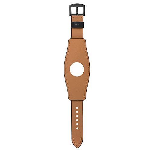 Image of Balerion 22mm Cuff Leather Watch band,Compatible with Samsung Galaxy Watch ultra /watch 3 45mm /Watch 46mm /S3,Fossil Q Explorist,Garmin Forerunner 255 other 22mm Lug Width Watch