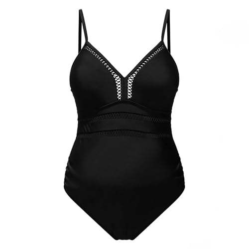Maillot de bain de grossesse uni confortable et couvrant pour future maman