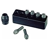 Je 1 Stück 1,0 - 1,5 - 2,0 - 2,4 - 3,0 und 3,2 mm. Mit Spannmutter und Sockel zum Aufbewahren.