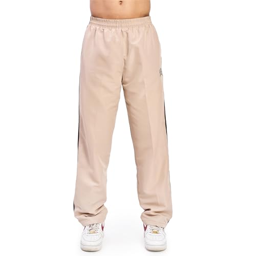 Image of HYPD Urban Track Pants for Men | Dry Fit Mesh Gym Wear | Zippered Bottom, Back Pocket | Relaxed Fit Joggers for Sports, Workout, Running & Casual Wear
