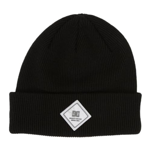 DC Bonnet pour femme par temps froid hiver chaud bonnet en tricot noir