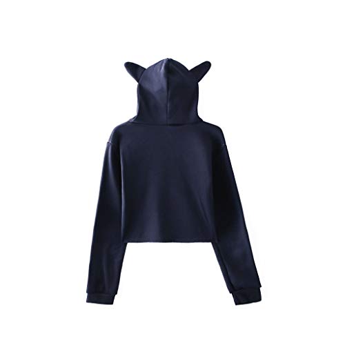 Novo moletom com capuz The Promised Neverland cropped com capuz Emma Norman Ray Cosplay orelha de ga