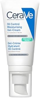 CeraVe Oil Control Moisturizing Gel-Cream, Face Moisturizer for Oily Skin, Niacinamide, Hyaluronic Acid & Oil Absorbing Technology To Rebalance Oily Skin, Non-Comedogenic, Fragrance Free & Oil-Free
