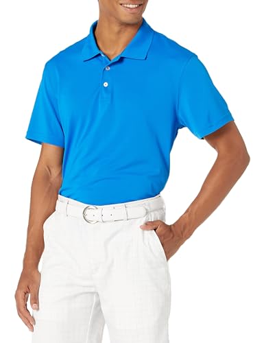 Amazon Essentials - Amazon Essentials Polo de Golf à séchage Rapide pour Homme, Bleu métallisé, Taille XXL