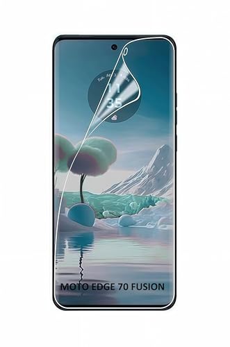 YMHML Premium Acrylic Screen Protector/Guard Compatible for Motorola Edge 70 Fusion 5G (Transparent) with Soft Flexible Clear Membrane, Pack of 1