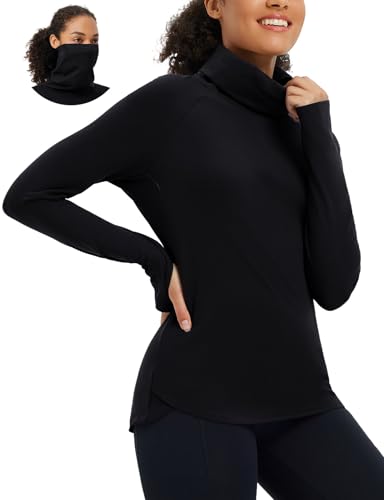 baleaf Thermal Shirts for Women Turtleneck Long Sleeve Top Fleece
