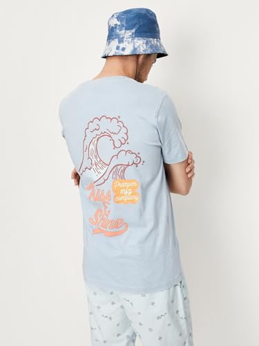 Image of Max Men's Printed Slim Fit T-Shirt