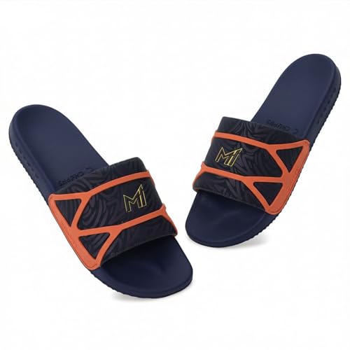 Image of CHUPPS MI Flex Men's Casual Slides | Soft Cushioned Footbed | Lightweight Anti-Slip Slippers | Indoor Outdoor Daily Wear Slides for Men
