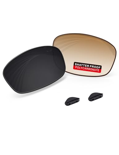 Image of PRO+ Polycarbonate Replacement Lenses & Nose Pads for Oakley Fives Squared(4+1) OO9238 Sunglasses