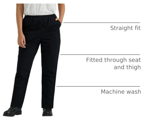 Image of Chic Classic Collection Women's Cotton Pull-on Pant with Elastic Waist