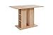 HOMEXPERTS Säulentisch MULAN / Moderner Esstisch aus Melamin Sonoma Eiche beige / passend zur Eckbank MULAN / Küchentisch mit Stauraum / mit Ablage / 110 x 70 x 75 cm (L x B x H) / Küchentisch