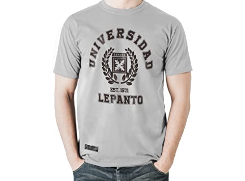 T-shirt homme bataille de Lepanto gris XL idéal pour un look casual