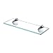 KES Bathroom Glass Shelf Shower Organizer Extra Thick Tempered Glass Zinc Alloy Wall Mounted Polished Finish, BGS3200S35