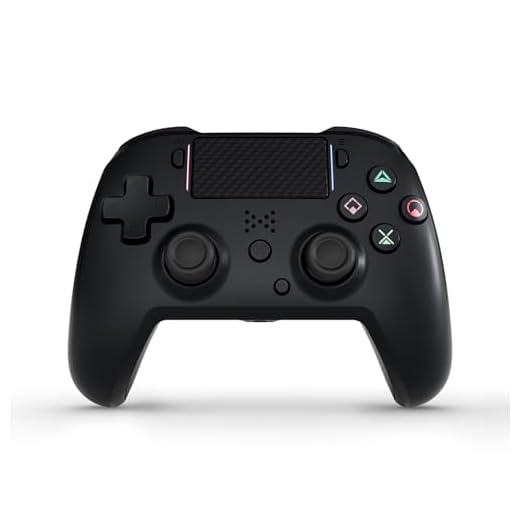 Jersonn Wireless Controller Compatible with PS4/Pro/Slim/PC, with Dual Vibration, 1200mAh Battery, 6-Axis Motion Sensor, Built-in Speaker & 3.5mm Headphone Jack, Charging Cable (Black)