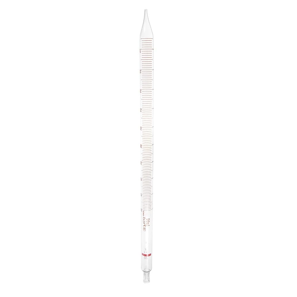 gotero de vidrio, goteros de laboratorio, Pajita de pipeta vidrio resistente al calor calibrada transparente 50ml for laboratorio 40x2x2 cm