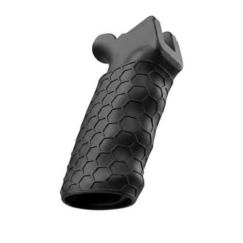 Universal Tactical Rubber Rifle Grip Sleeve - Gun Grip for Full Sized Rifles - Ergonomic Non Slip Hex Grip - Tactical Gun Grips Compatible with Most Rear Rifle & Shotgun Handles