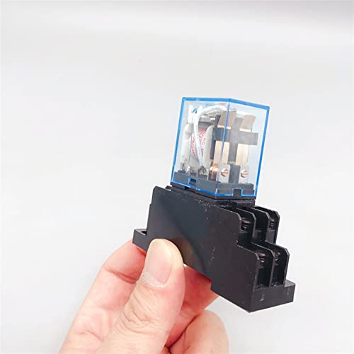 Relé electromagnético LY2NJ AC10A 250V de 8 pines con bobina DC12V 2