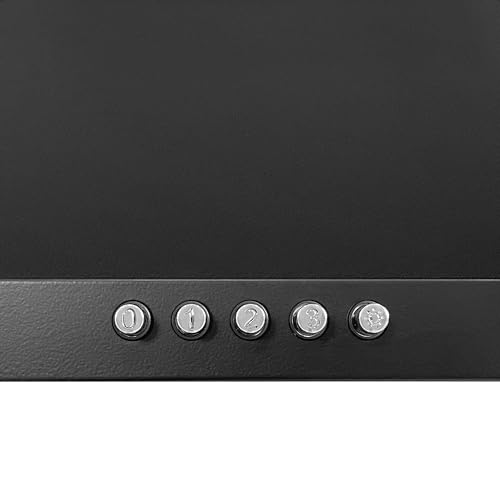 Dunstabzugshaube 50 cm Gurari in Schwarz mit 1000 m³/h Motorleistung
