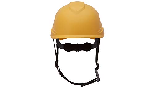 Casque de securite chantier jaune Pyramex RIDGELINE XR7 suspension 6 points
