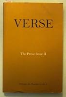 Verse: Volume 20 Numbers 2 & 3 : The Prose Issue II B000YORA32 Book Cover
