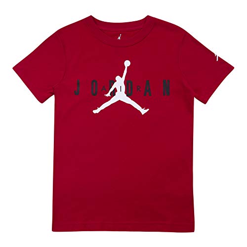 Jordan Boy's Logo T-Shirt (Big Kids) Gym Red SM (8 Big Kid)