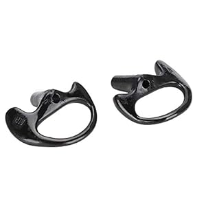 Soft Ear Mold Kleine Duurzame Zwarte Silicagel voor Coil Tube Audio Kits(large)