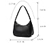 CYHTWSDJ Shoulder Bags for Women, Cute Hobo Tote Handbag Mini Clutch Purse with Zipper Closure (Black)