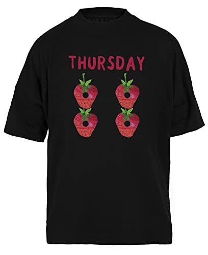 T-shirt Le Jeudi de la Chenille Très Affamée noir unisexe et ample