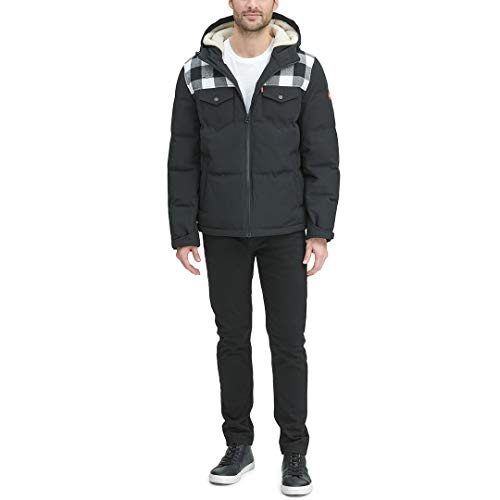 Image of Levi's Men's Performance Hooded Puffer Trucker Jacket (Regular & Big & Tall Sizes)
