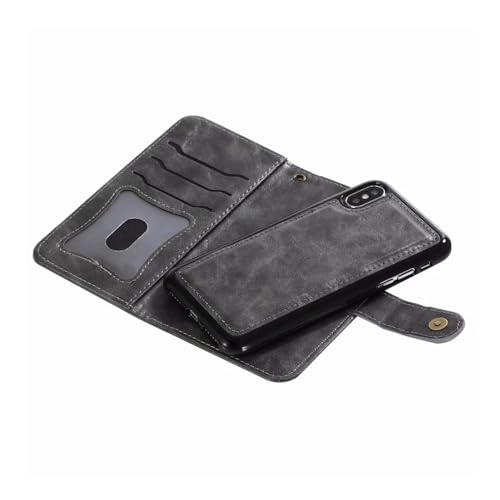 Étui cuir iPhone 16 Pro Max 6,9" JiuRui étui portefeuille marron