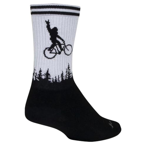 SockGuy Unisex Squatchit 6in Crew Athletic Cycling/Running Socks