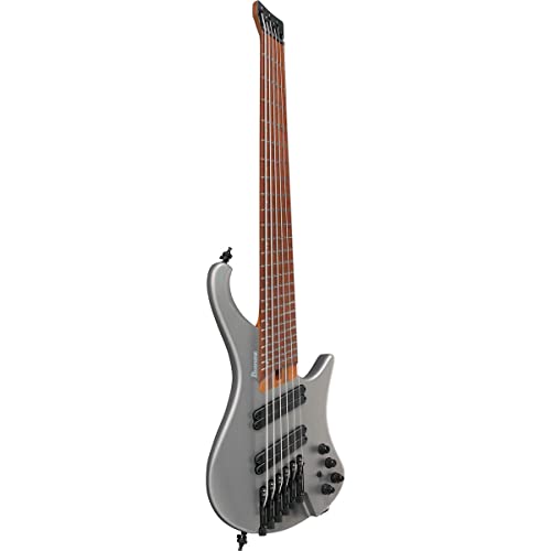 Ibanez Ehb1006Ms Ergonomic Headless 6-String Bass Multi-Scale Metallic Gray Matte #TOP2