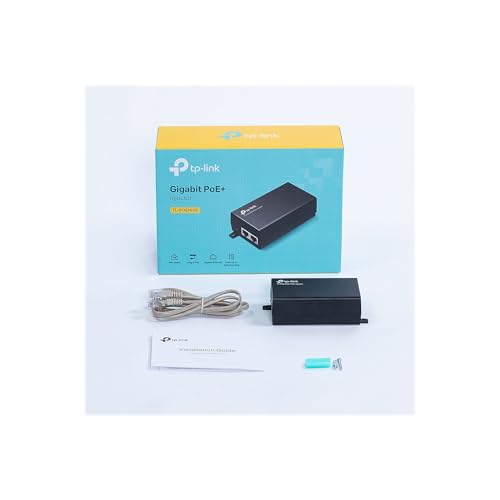image for TP-Link PoE+ Injector Gigabit | Non-PoE to PoE Adapter | 802.3at/af Co