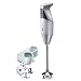 Bamix G200 Gastro Pro-2 Professional Immersion Hand Blender - Light Grey - 4 Stainless Steel Blades - Aerating, Blending, Chopping, and Slicing Blades - Includes Wall Bracket