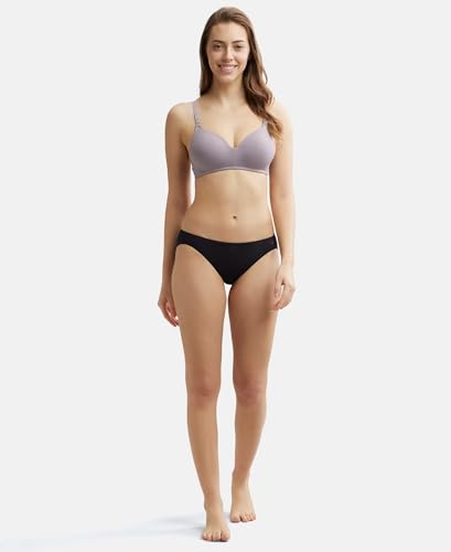 Image of Jockey JW11 Women Wirefree Padded Tencel Lyocell Elastane Stretch Full Coverage Multiway T-Shirt Bra with Adjustable Straps