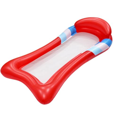 Lit bronzant flottant en bois pliable et filet immergé pour adulte