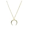 Versiering Delicate maan hanger ketting sieraden gebogen maan ketting goud kleur 925 zilveren maan ketting sieraden…