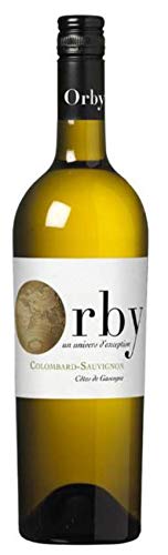 ORBY VIN BLANC - Colmbard/Sauvignon - IGP Cotes de Gascogne - 1 Bouteille
