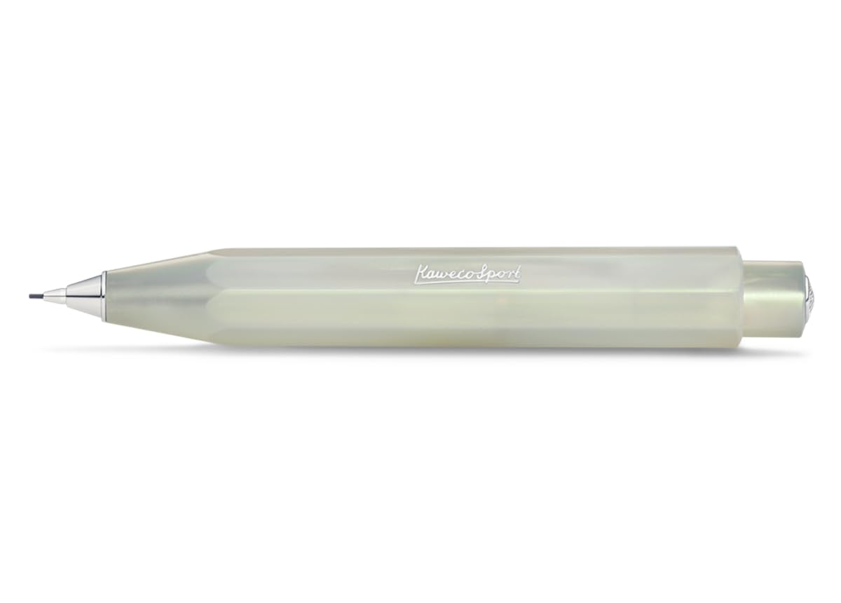Kaweco LUNAR SPORT Mechanical Pencil Light Green 0.7 mm HB I Lead Pencil in Shimmering Design I Mechanical Lead Pen 10.7 cm I Refillable