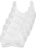 Naturana 5er Pack Entlastungs BH 86136 = 110-B-Weiss
