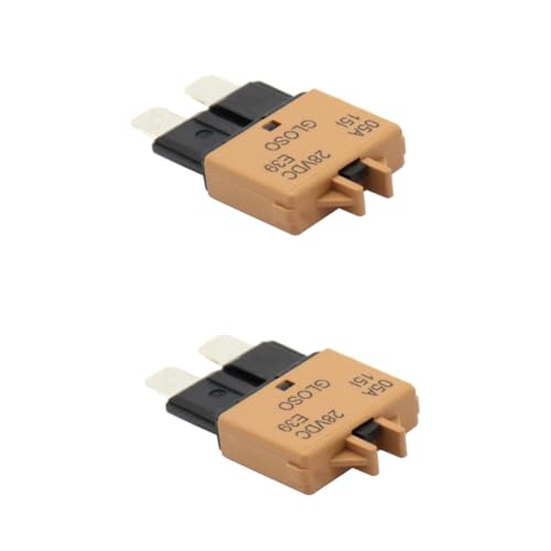 Cortacircuitos de reseteo manual Vaguelly 2 piezas con fusible automotriz marrón de sobrecarga