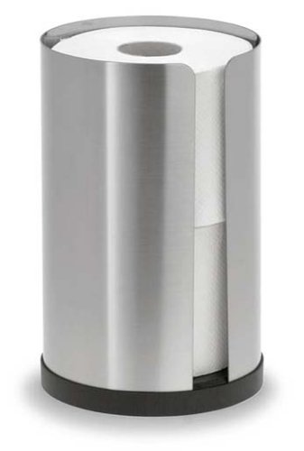 Preisvergleich Produktbild blomus -NEXIO- WC-Rollenhalter aus mattiertem Edelstahl, exklusiver Toilettenpapierhalter mit Platz für bis zu 2 Rollen, modernes Badaccessoire (H / B / T: 22 x 13,5 x 13,5 cm, Edelstahl, 68410)