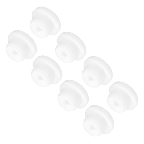 Image of MECCANIXITY 8pcs T-Shaped Silicone Plugs 18mm 11 /16 Inch Dia Snap in Plug Hole Seal Cover Round Rubber Stopper for Kitchen Rubber Bulkheads Waterproof Sealing Plugs White