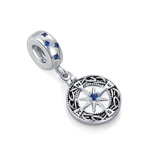 Charm de brújula para regalar compatible con pulsera Pandora