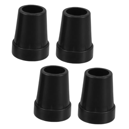 Ipetboom 4Pcs Non Slip Plastic Walking Cane Tips Durable Trekking Pole Crutch Tip Covers for Enhanced Stability Rainy Snowy Conditions Lightweight Design for Seniors Outdoor